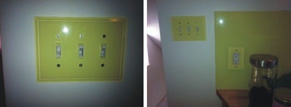 Paintable Clear glass switch plates